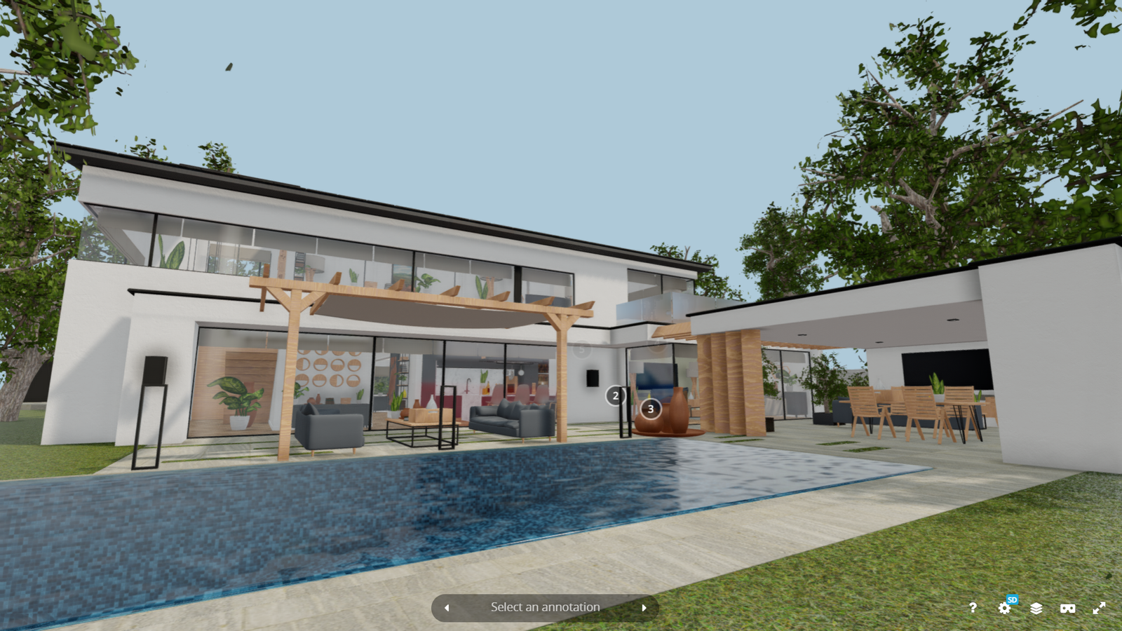 Stylish residential villas in Canada with modern building design